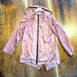 ASOS super lightweight rain coat windbreaker in blush